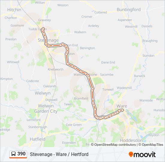 390 Route: Schedules, Stops & Maps - Coreys Mill (updated)