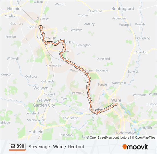 390 Route: Schedules, Stops & Maps - Coreys Mill (Updated)