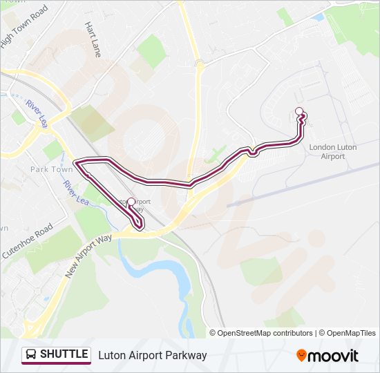 SHUTTLE Bus Line Map