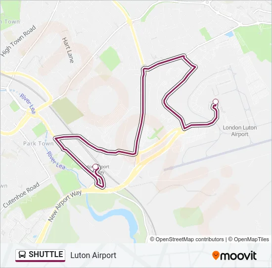 SHUTTLE Bus Line Map
