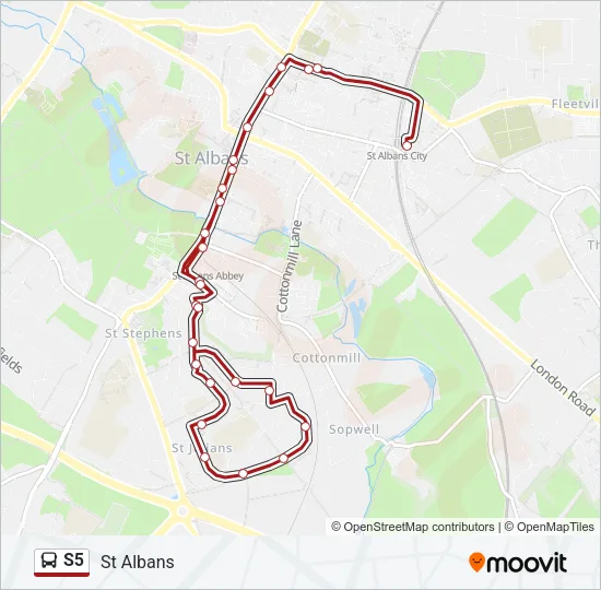S5 Bus Line Map