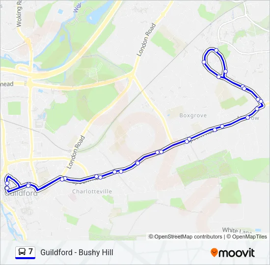 7 Bus Line Map