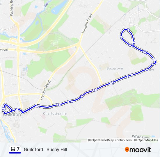 7 Route: Schedules, Stops & Maps - Guildford (Updated)