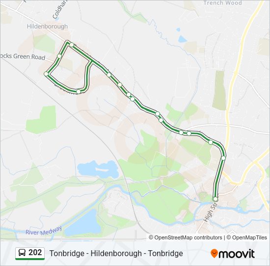 202 Bus Line Map