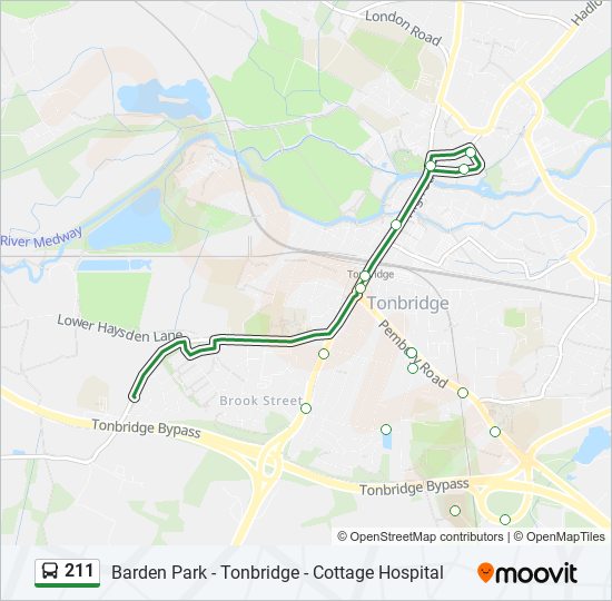 211 Route: Schedules, Stops & Maps - Tonbridge (Updated)