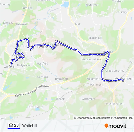 23 Bus Line Map