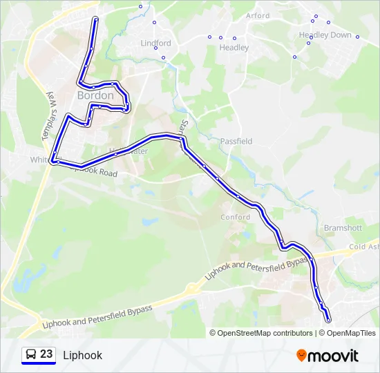 23 Bus Line Map