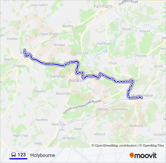 123 Bus Line Map