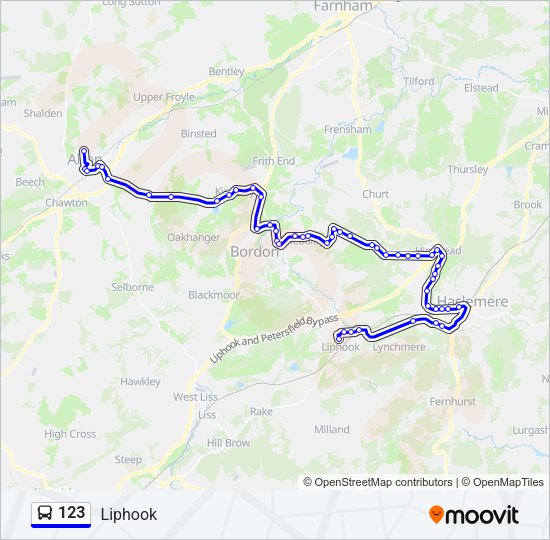 123 Bus Line Map