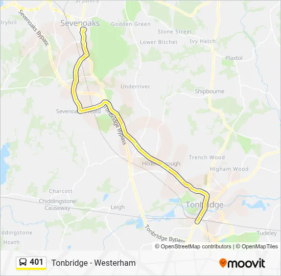 401 Route: Schedules, Stops & Maps - Tonbridge (Updated)
