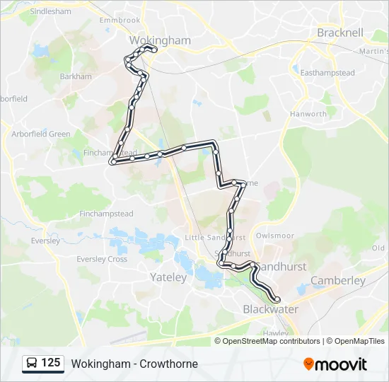 125 Bus Line Map