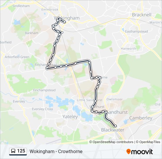 125 Bus Line Map