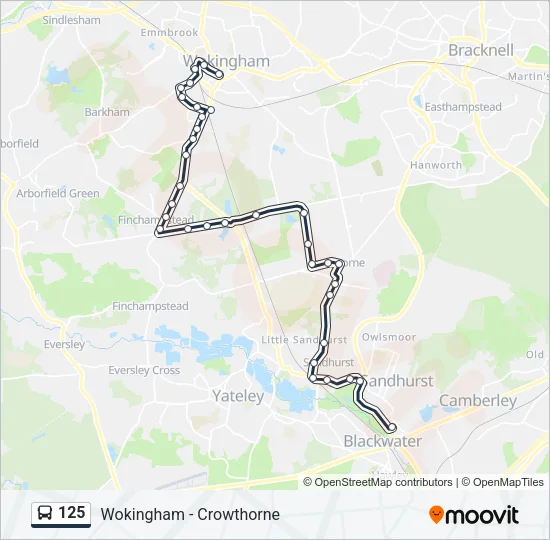 125 Bus Line Map