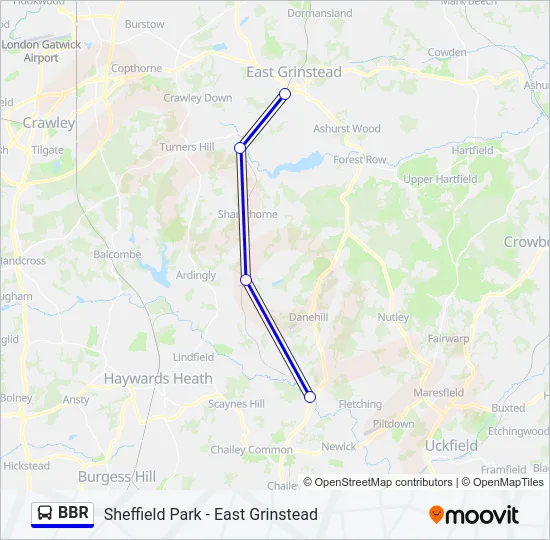 BBR Bus Line Map