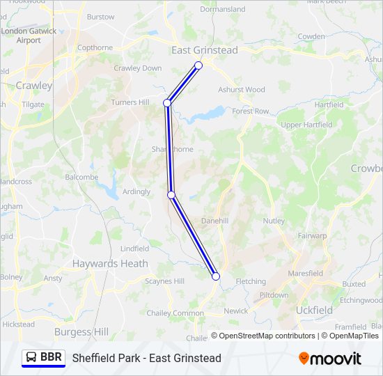 BBR Bus Line Map