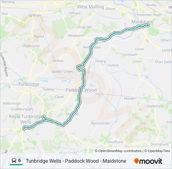 6 Bus Line Map