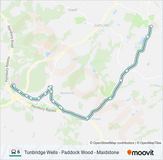 6 Route Schedules, Stops & Maps Paddock Wood (Updated)