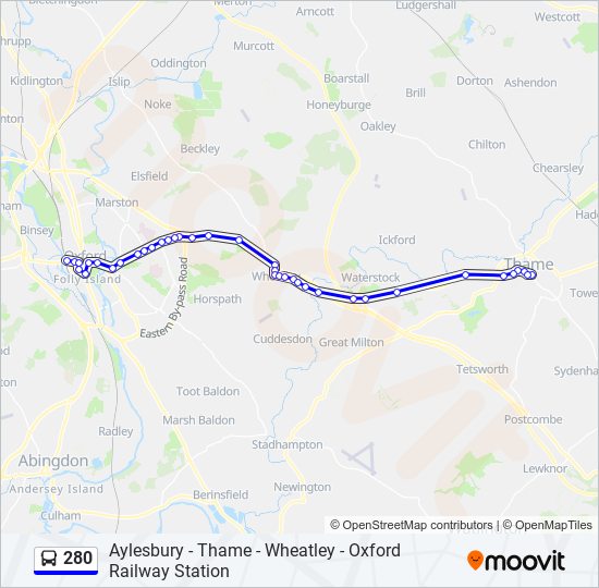 280 Route Schedules, Stops & Maps Thame (Updated)