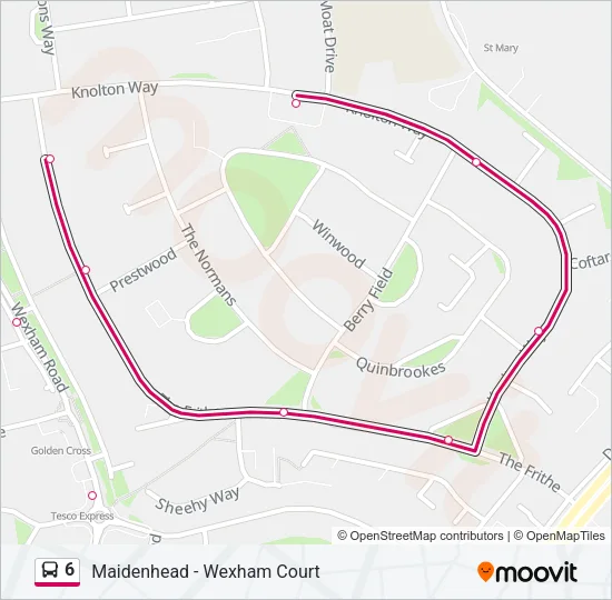 6 Bus Line Map