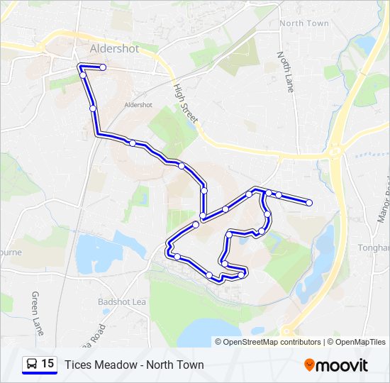 15 Route: Schedules, Stops & Maps - Aldershot (Updated)