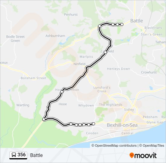 356 Route: Schedules, Stops & Maps - Battle (Updated)