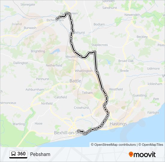 360 Bus Line Map