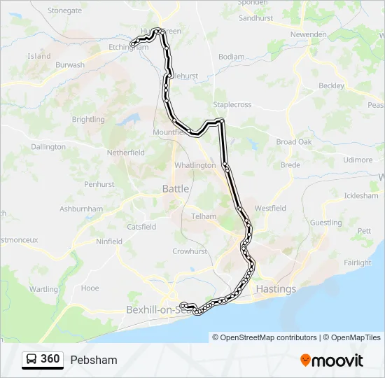 360 Bus Line Map