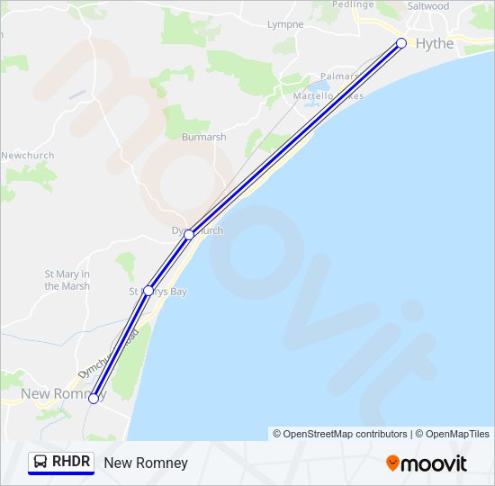 RHDR Bus Line Map
