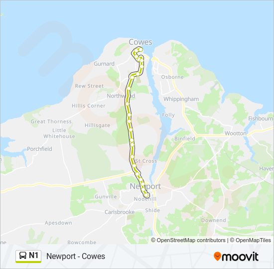 n1 Route Schedules, Stops & Maps Newport (Updated)