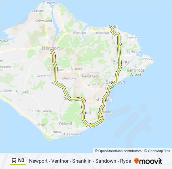 n3 Route: Schedules, Stops & Maps - Ryde (Updated)