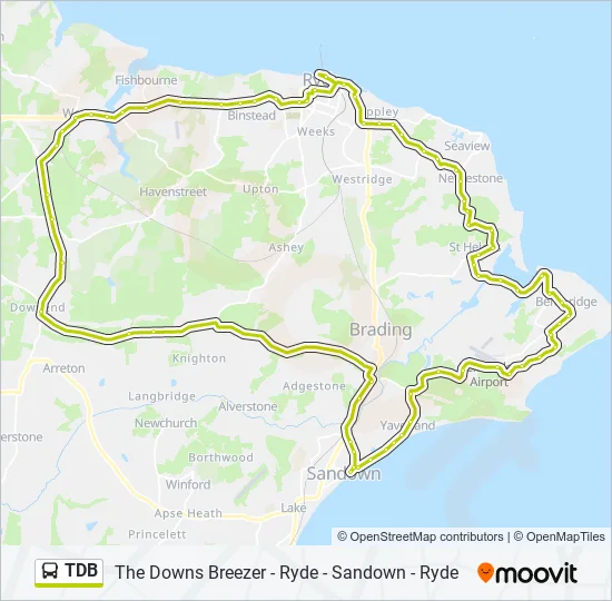 TDB Bus Line Map