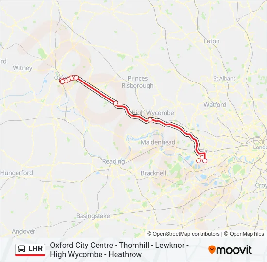 LHR Bus Line Map