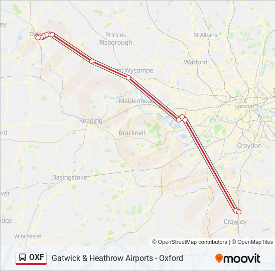 OXF bus Line Map