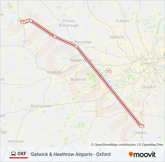 OXF Bus Line Map