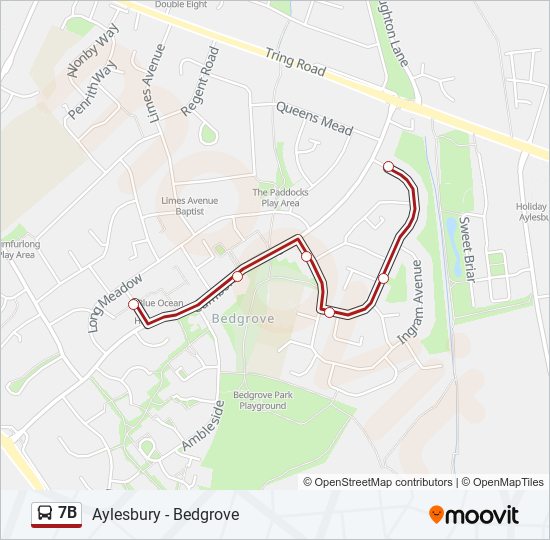 7B Bus Line Map