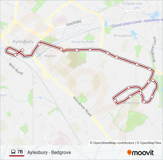 7B Bus Line Map