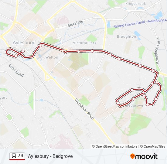 7b Route: Schedules, Stops & Maps - Aylesbury (Updated)