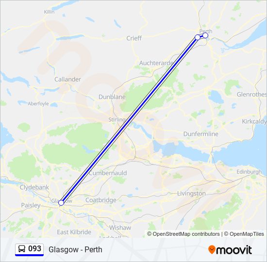 093 bus Line Map