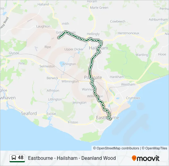 48 Bus Line Map