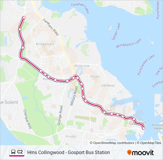 C2 Bus Line Map