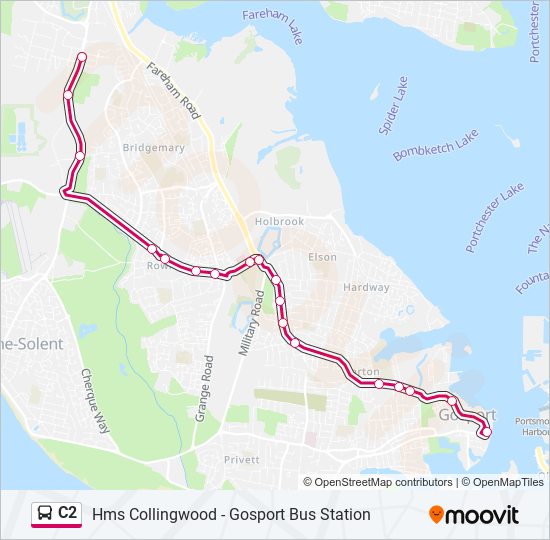 C2 Bus Line Map