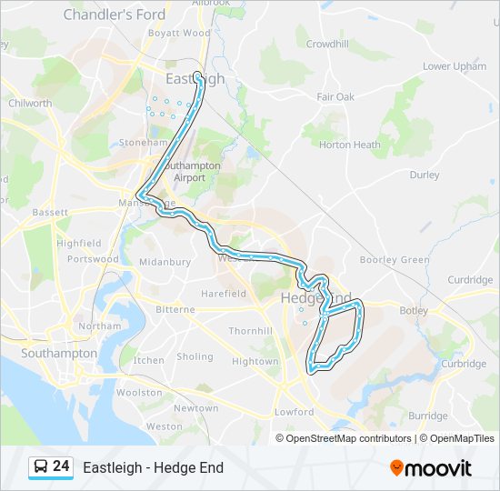 24 Bus Line Map
