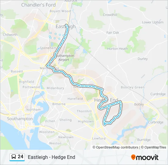 24 Bus Line Map