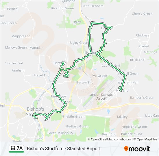 7A Bus Line Map
