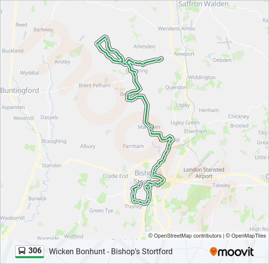 306 Route: Schedules, Stops & Maps - Bishops Stortford (Updated)