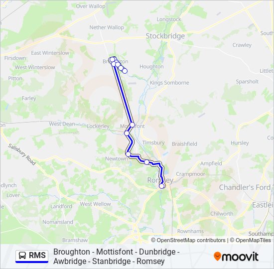 rms Route Schedules, Stops & Maps Romsey (Updated)