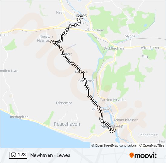 123 Bus Line Map