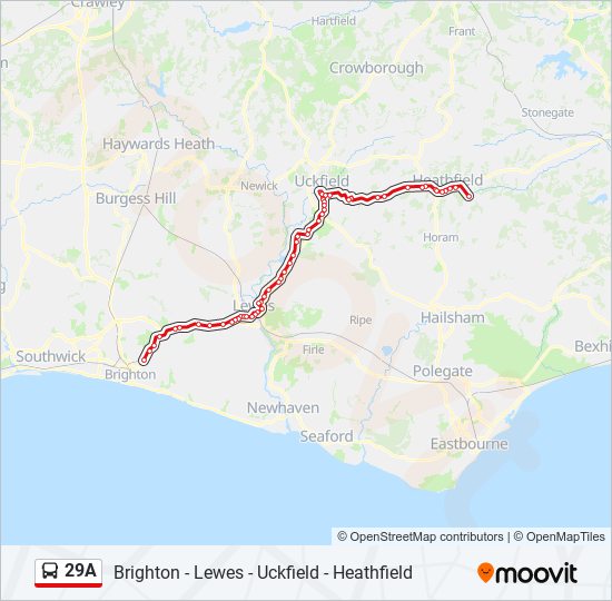 29a Route: Schedules, Stops & Maps - Cade Street (Updated)