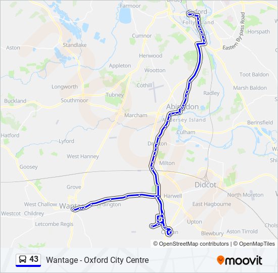 43 Route Schedules Stops Maps Wantage Updated 