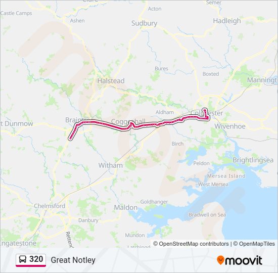 320 Bus Line Map